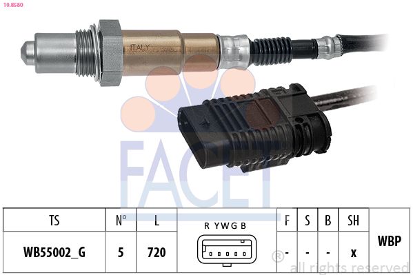Sonda lambda FACET 10.8580