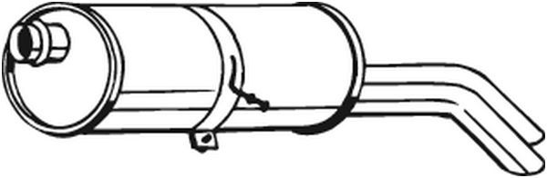 Tłumik końcowy BOSAL 135-077
