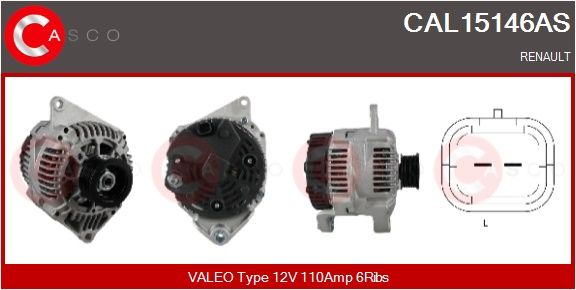 generátor CASCO CAL15146AS
