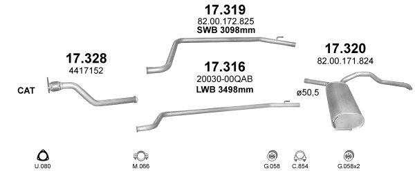 Układ wydechowy POLMO POLMO02158
