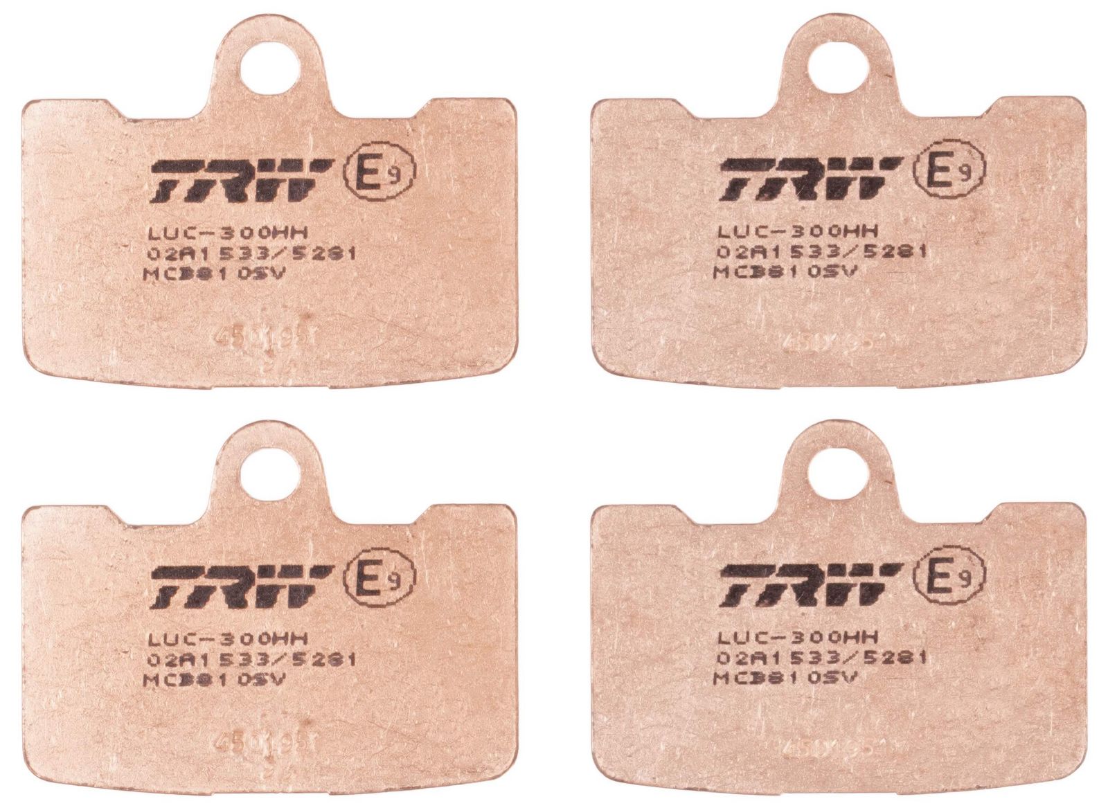 set placute frana,frana disc TRW Sinter Street MCB810SV