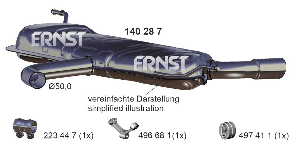 Toba esapament finala ERNST 140287