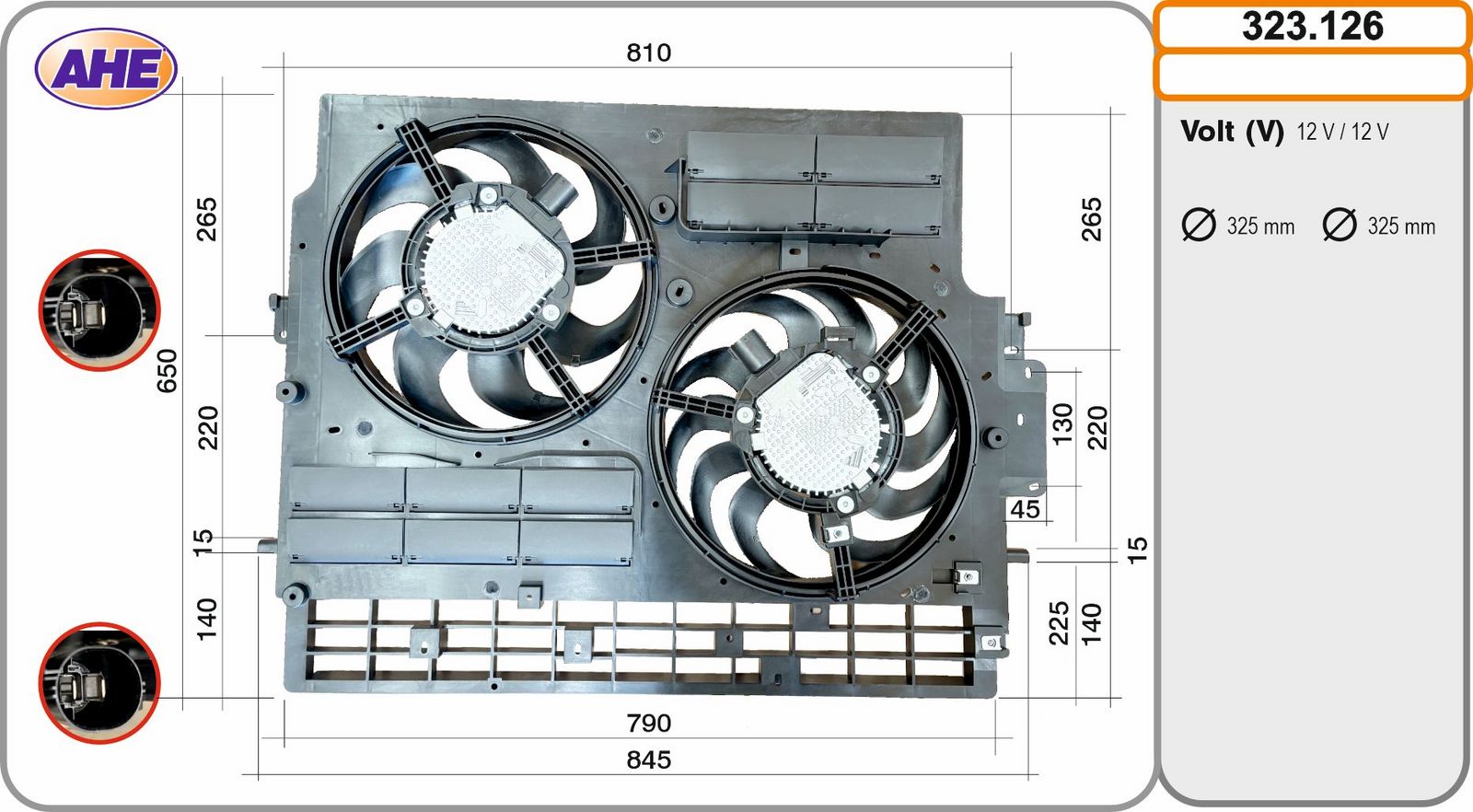 Moteur électrique, ventilateur pour radiateurs OE RENAULT 214817257R