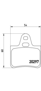 Zestaw klocków hamulcowych, hamulce tarczowe BREMBO P 61 010