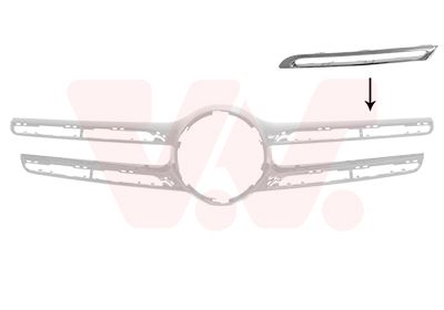 Baguette et bande protectrice, grille de radiateur