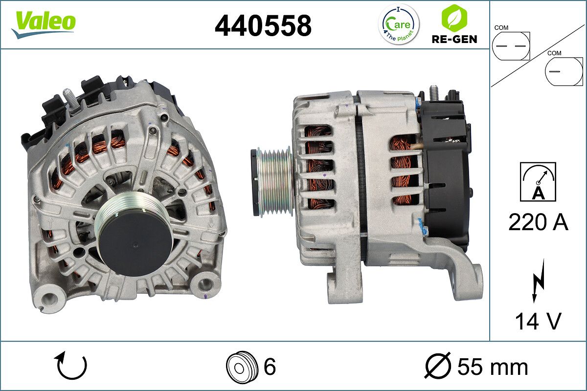 Generator / Alternator VALEO RE-GEN REMANUFACTURED 440558