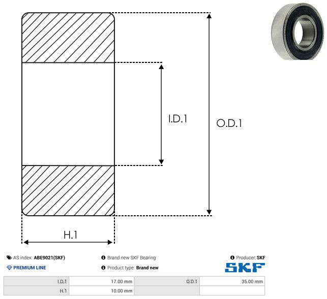Levně Ložisko AS-PL ABE9021(SKF)