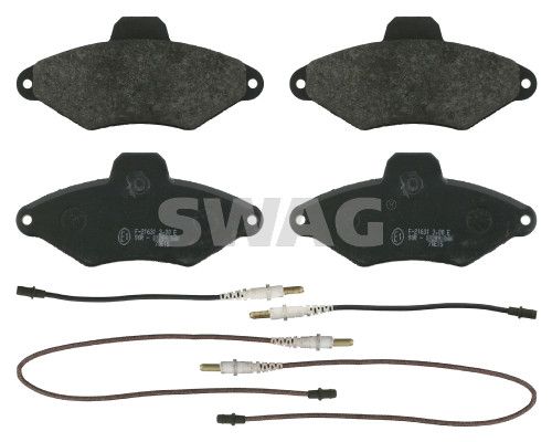Sada brzdových destiček, kotoučová brzda SWAG 64 91 6413