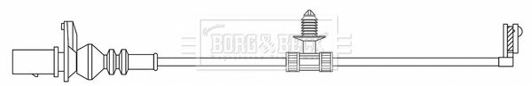 Styk ostrzegawczy, zużycie okładzin hamulcowych BORG & BECK BWL3192