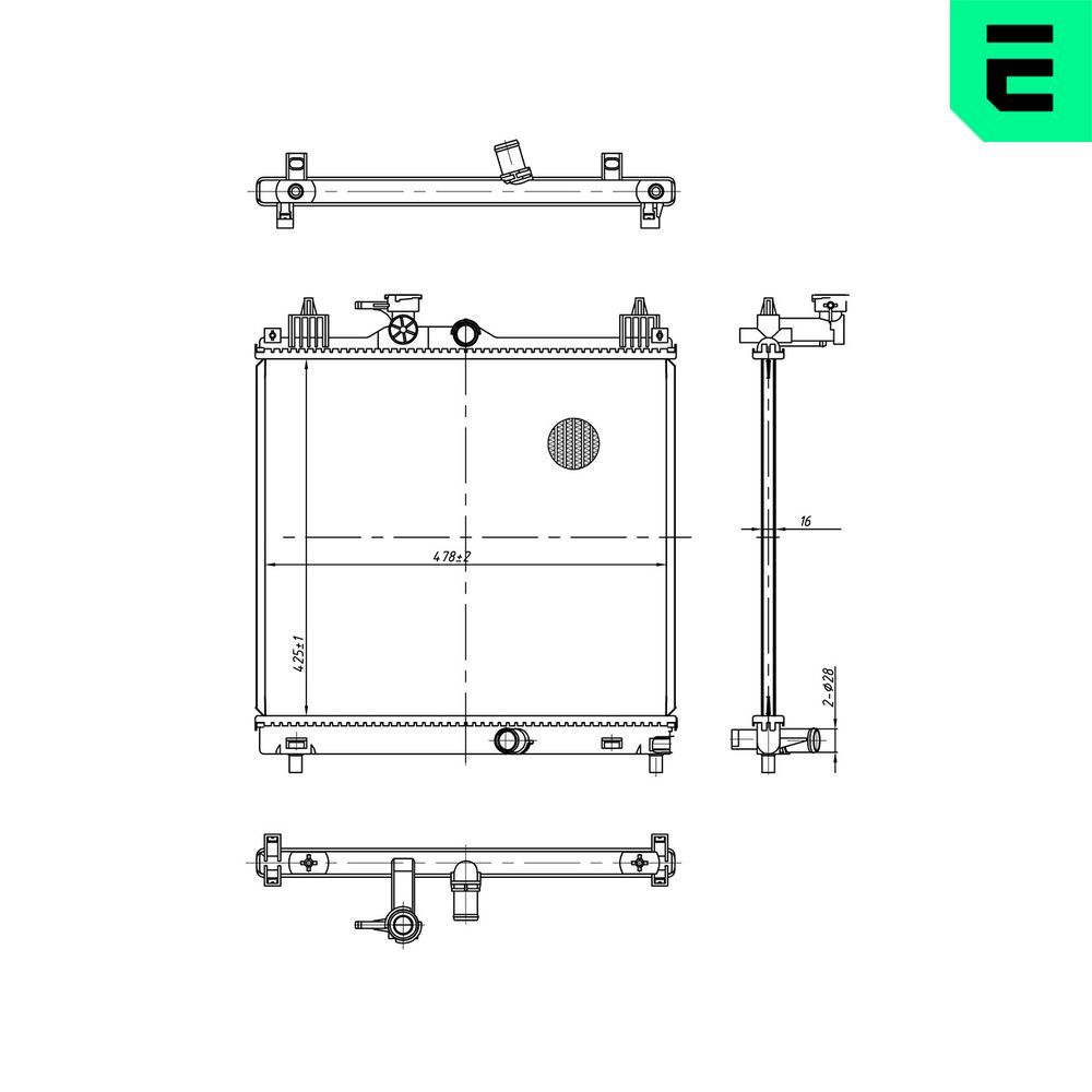 Radiator, racire motor ERA 673488