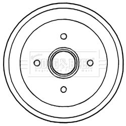 Bęben hamulcowy BORG & BECK BBR7238