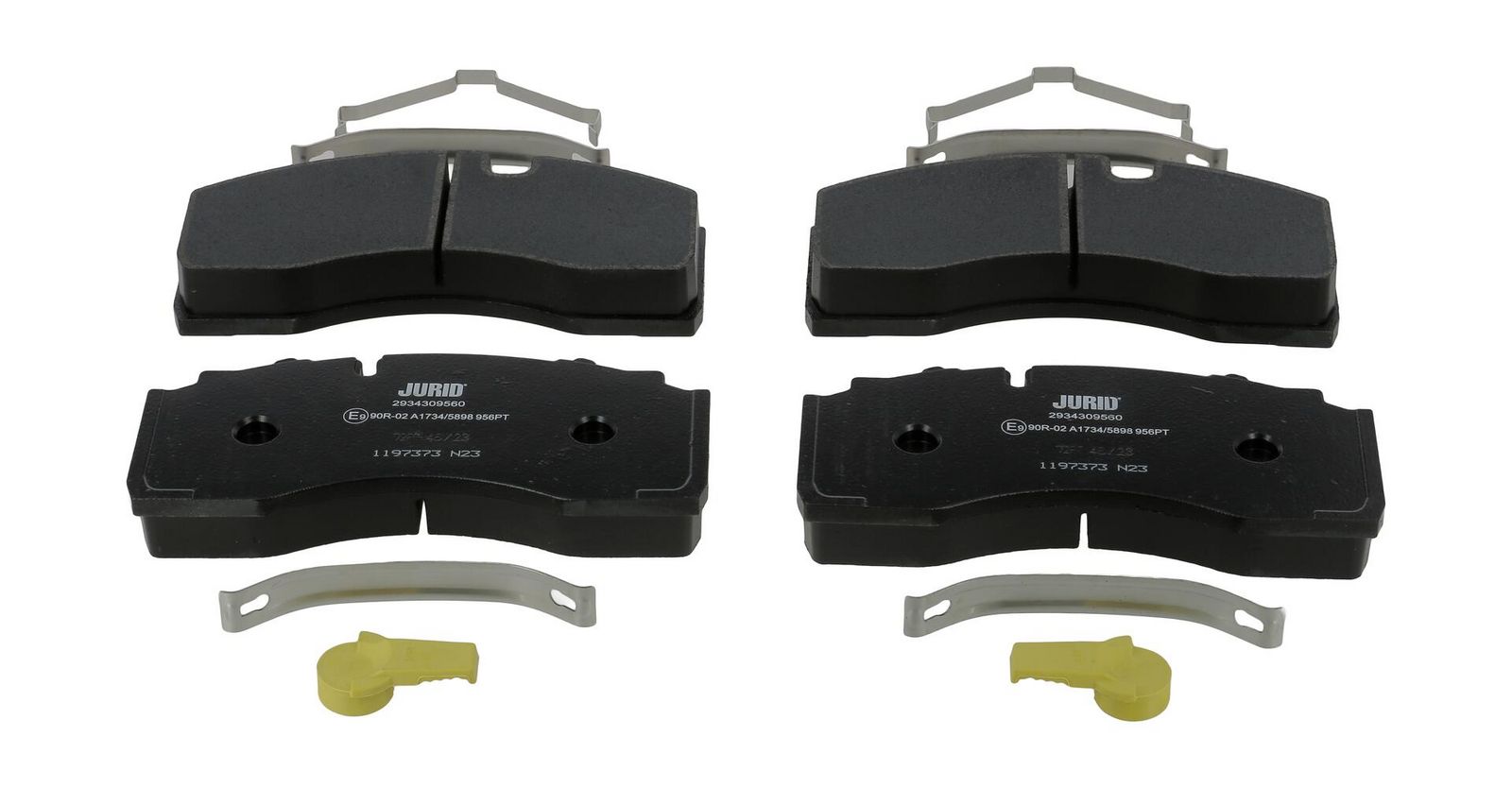 set placute frana,frana disc JURID 2934309560