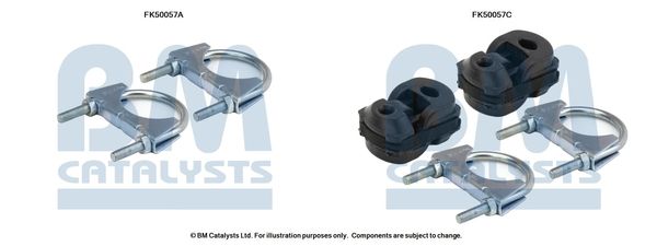 Zestaw montażowy, rura wydechowa BM CATALYSTS FK50057