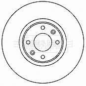 Tarcza hamulcowa BORG & BECK BBD4468