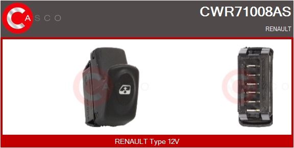 Spínač, zvedací zařízení oken CASCO CWR71008AS