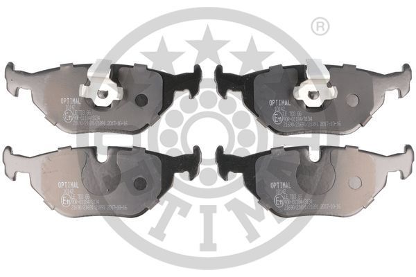 Zestaw klocków hamulcowych, hamulce tarczowe OPTIMAL BP-10142