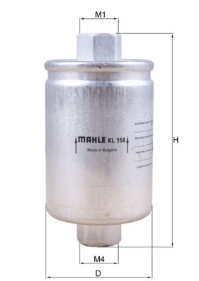 Palivový filter MAHLE KL 158