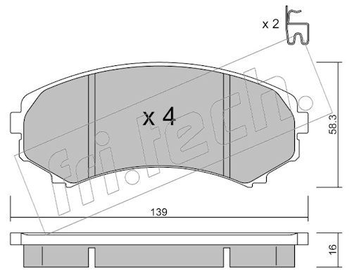 Piduriklotsi komplekt,ketaspidur