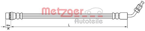 Przewód hamulcowy elastyczny METZGER AUTOTEILE 4110210