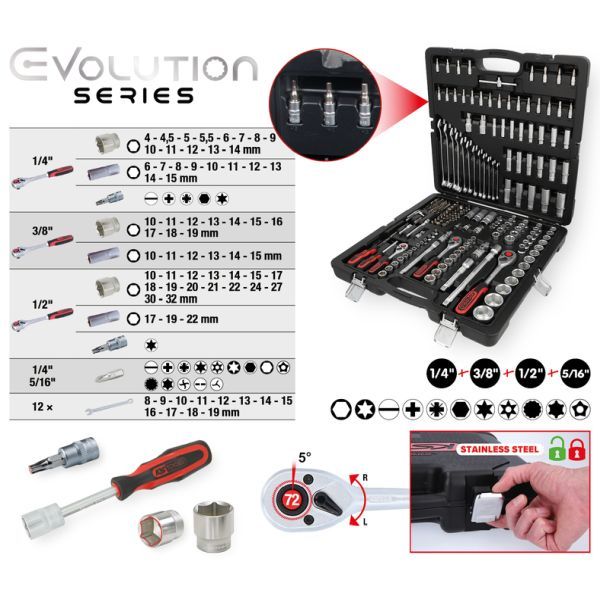 Sada nástrčných klíčů KS TOOLS 917.0216