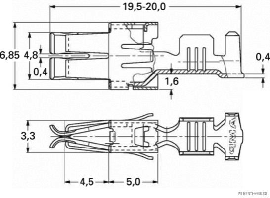 Levně Lem spony HERTH+BUSS ELPARTS 50251857