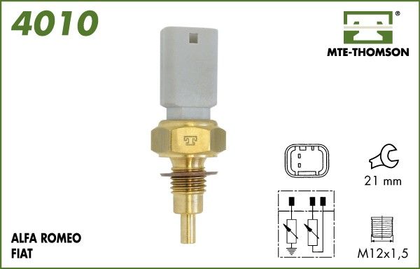 Czujnik, temperatura płynu chłodzącego MTE-THOMSON 4010