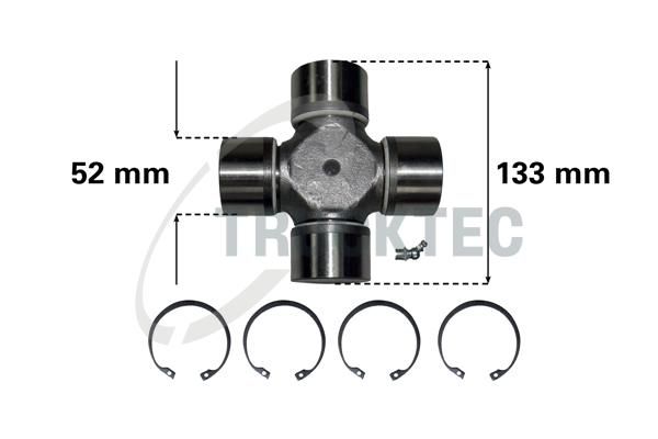 Articulație, arbore articulat TRUCKTEC AUTOMOTIVE 01.34.011