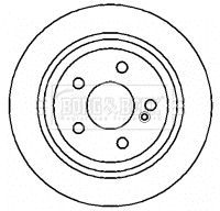 Tarcza hamulcowa BORG & BECK BBD4353