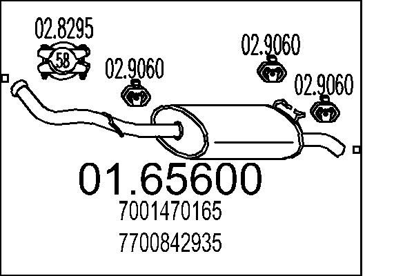 Tłumik końcowy MTS 01.65600