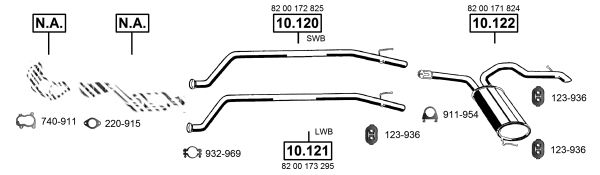 Układ wydechowy ASMET RE105665