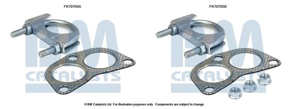Zestaw montażowy, rura wydechowa BM CATALYSTS FK70705
