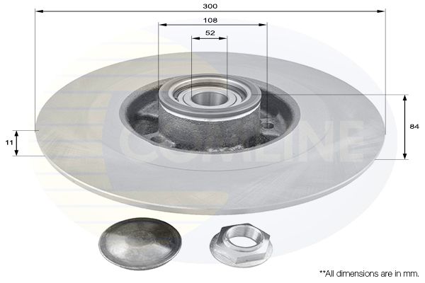 Tarcza hamulcowa COMLINE ADC3016