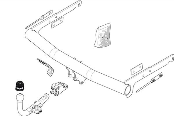 Zestaw zaczepu przyczepy BRINK 488700
