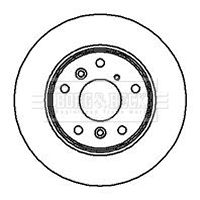 Tarcza hamulcowa BORG & BECK BBD4057