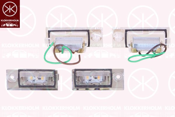 Фонарь освещения номерного знака
