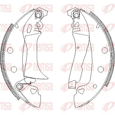 Szczęka hamulcowa REMSA 4017.00