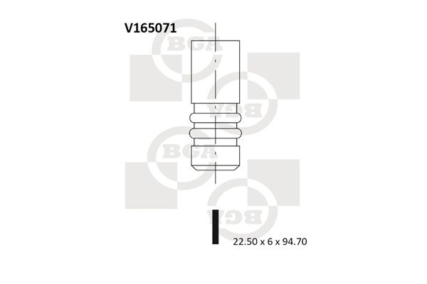 Zawór wydechowy BGA V165071