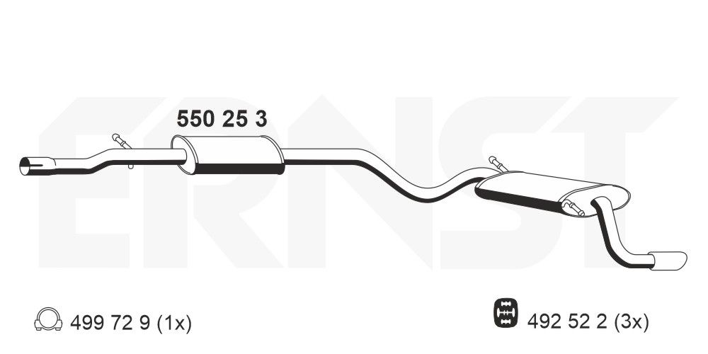 Toba esapament finala ERNST 550253