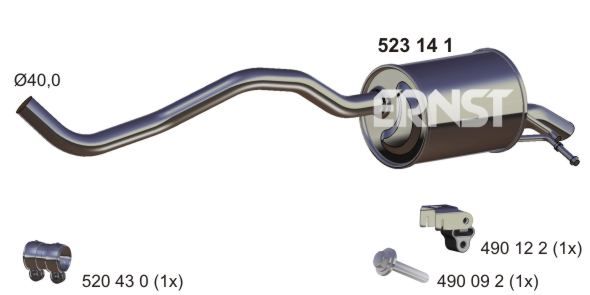 Tłumik końcowy ERNST 523141