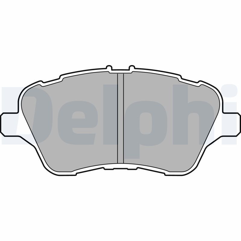 Sada brzdových platničiek kotúčovej brzdy DELPHI LP2474