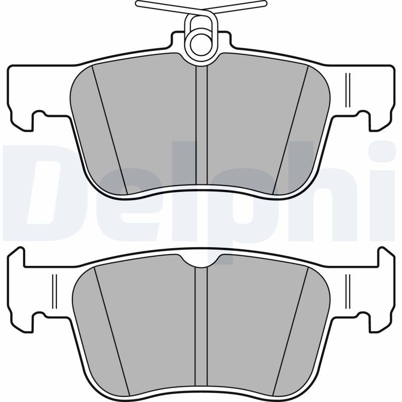 Sada brzdových platničiek kotúčovej brzdy DELPHI LP3391