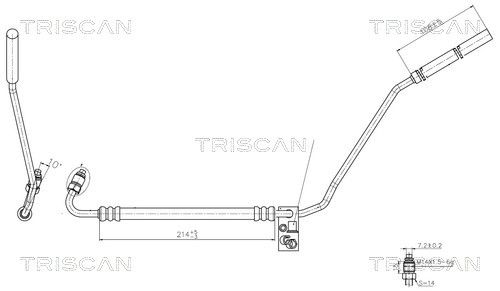Wąż hydrauliczny, system kierowania TRISCAN 851629022