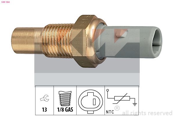 Snímač, teplota chladiva KW 530 184