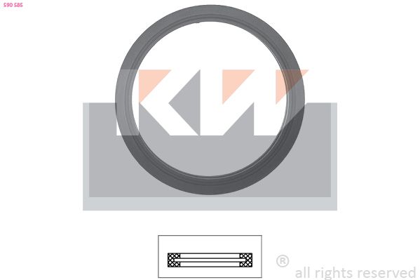 Uszczelka, termostat KW 590 585