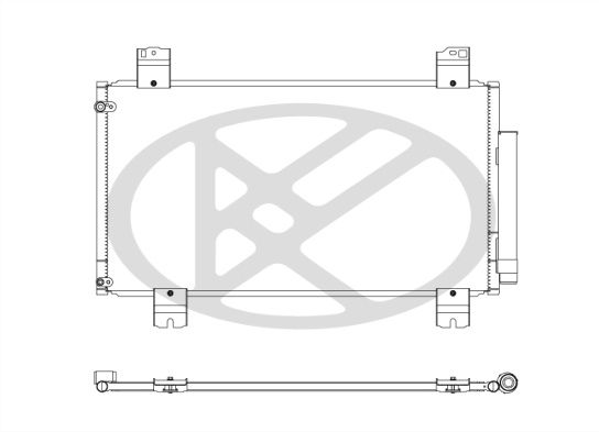 Condensator, climatizare KOYORAD CD080686M