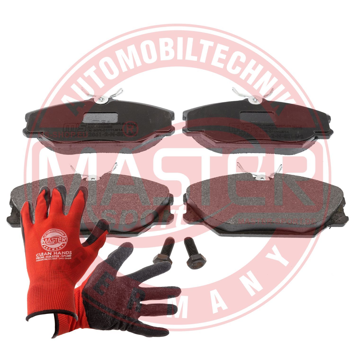 Zestaw klocków hamulcowych, hamulce tarczowe MASTER-SPORT GERMANY 13046028612N-SET-MSP