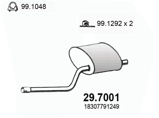Tłumik końcowy ASSO 29.7001