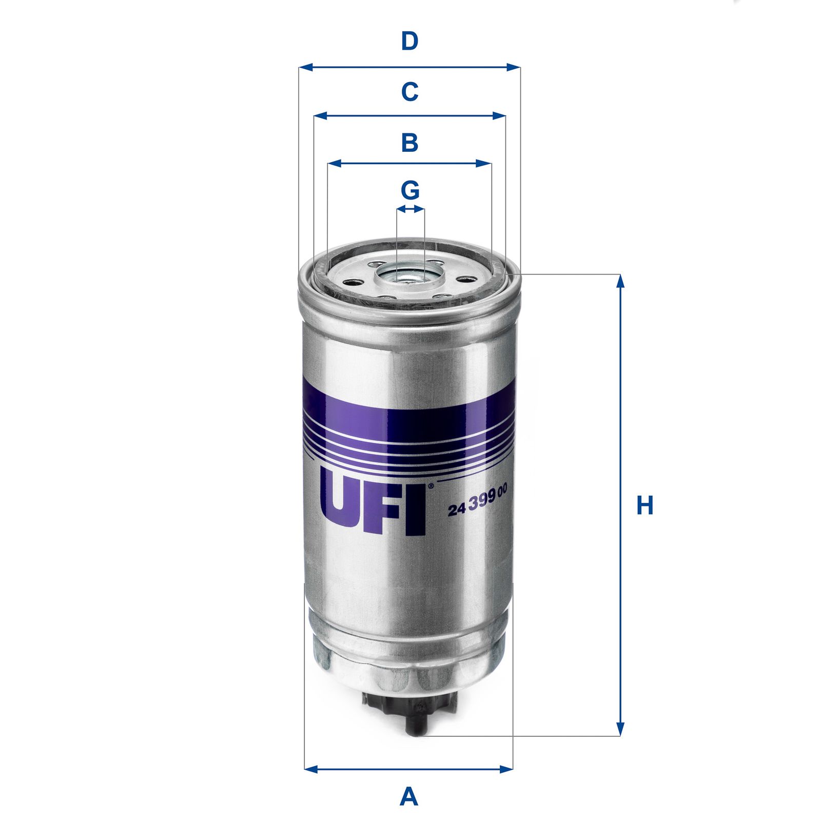Palivový filter UFI 24.399.00
