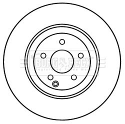 Tarcza hamulcowa BORG & BECK BBD6049S