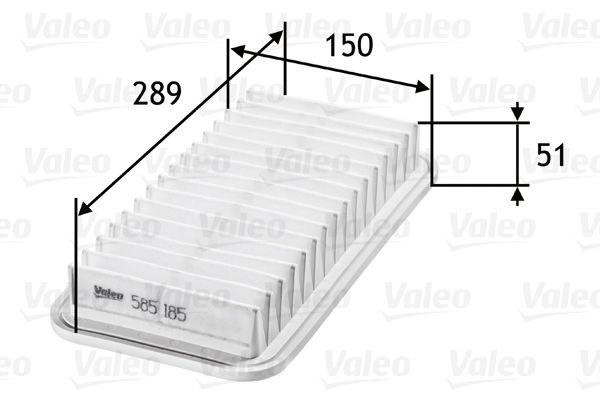 Vzduchový filter VALEO 585185
